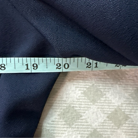 NWT Danny & Nicole Vintage Jacket Size 12 Navy Blue & Cream Shoulder Pads - Picture 8 of 9